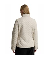 Women's Barbour International Binetto Faux Leather Quilted Jacket - Moonbeam