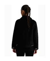 Women's Barbour International Hanson Velvet Casual Jacket - Black