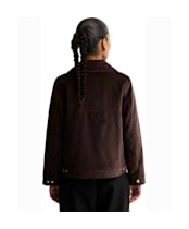 Women's Barbour International Hanson Velvet Casual Jacket - Truffle
