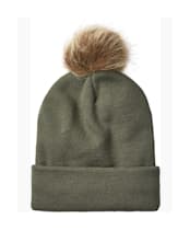 Ridgeline Heritage Fine Knit Bobble Hat - Moss