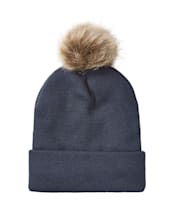 Ridgeline Heritage Fine Knit Bobble Hat - Tarn
