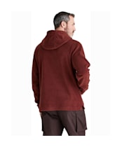 Men's Ridgeline Ballistic Long Sleeved Fleece Hoodie - Oxblood