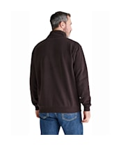 Men's Ridgeline Brancaster 1/4 Zip Top - Deep Bark