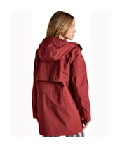 Women's Joules Portwell Waterproof Raincoat - Rust