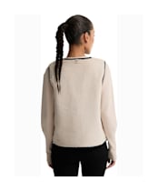 Women's Barbour International Oulton Faux Fur Liner - Light Stone / Black