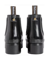 Women's Barbour Halton Faux Fur Wellingtons - Black Gloss