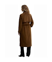 Women's Barbour Antonella Cord Trench Casual Jacket - TAN/BIRCHWOOD D