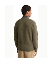 Men's Barbour Newtown Crew Neck Sweater - Mid Olive