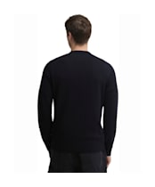 Men's Barbour Mineral Tartan Crew Neck Jumper - Navy