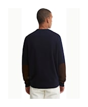 Men's Barbour Whitworth Crew Neck Sweater - Dark Navy