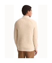 Men's Barbour Essentials Fleck Half Zip Jumper - Pearl