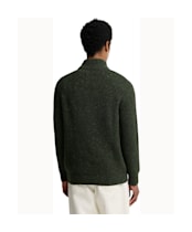 Men's Barbour Essentials Fleck Half Zip Jumper - Olive