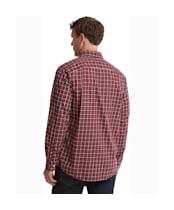 Men's Barbour Bank Check Shirt - Dark Bordeaux