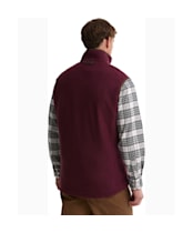 Men's Barbour Langdale Fleece Gilet - Dark Bordeaux
