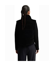 Women's Barbour International Balaton Faux Velvet Quilted Sweater - Black
