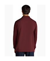 Men's Joules Woody Long Sleeve Polo Shirt - Burgundy Red