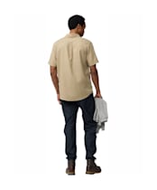 Men's Fjallraven Övik Travel Short Sleeve Shirt - Sandstone