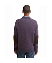 Men's Barbour Patch Crew Neck Lambswool Sweater - Grape