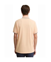 Men's Barbour International Evan Tipped Polo Shirt - Bleached Apricot