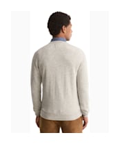Men's Barbour Essential Lambswool Crew Neck Sweater - Light Grey Marl