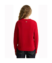 Women's Barbour Woodhouse Knitted Jumper - Crimson