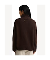 Women's Barbour Woodhouse Cashmere Blend Funnel Neck Knitted Jumper - Rustic