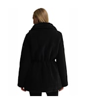 Women's Barbour International Kemora Fleece Casual Jacket - Black