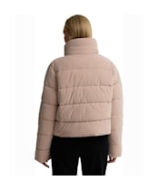 Women's Barbour International Halina Faux Velvet Puffer Jacket - Nutmeg