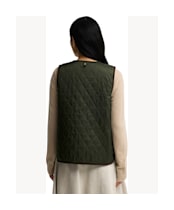 Women's Barbour Tartan Reimagined Icons Reversible Tartan Quilted Liner - Olive / Classic Tartan