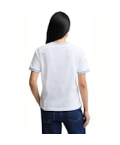 Women's Barbour Madeline T-Shirt - White / Celestial Blue