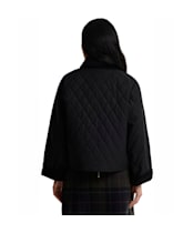 Women's Barbour Icons Quilted Spey Waxed Jacket - Black