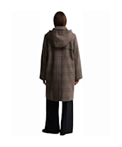 Women's Barbour Melody Check Wool Duffle Coat - Prince of Wales