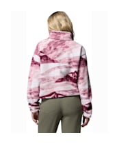 Women's Columbia Helvetia™ II Printed Cropped Half Snap Fleece - Antique Mauve / Summits