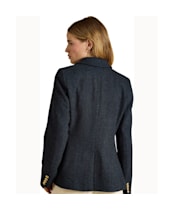 Women's Joules Canterly Tweed Hacking Jacket - Navy Herringbone
