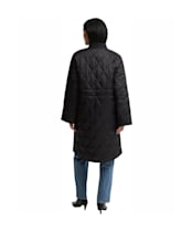Women's Barbour Dunswell Quilted Jacket - Black / Ancient 