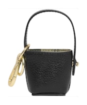  Women's Barbour Leather Bucket Bag Charm - Black