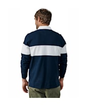 Men's Aubin Irnham Stripe Rugby Shirt - Navy Chest Stripe