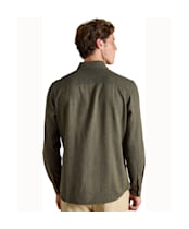 Men's Joules Herringbone Linen, Classic Fit Shirt - Khaki Green