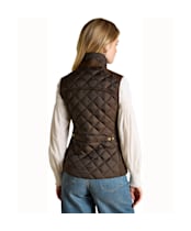 Women's Joules Braemar Luxe Showerproof Gilet - Chocolate Brown