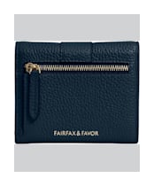 Fairfax & Favor Langford Button Leather Purse - Teal