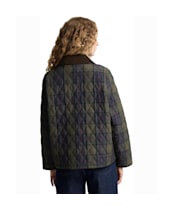Women's Barbour Tartan Reimagined Icons Tartan Cropped Liddesdale Quilted Jacket - Shadow Classic Tartan