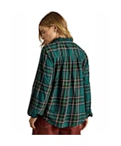 Women's Joules Melanie Brushed Frill Neck Blouse - Green