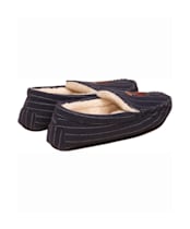Men's Joules Moccasin Slippers - Navy Fox