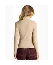 Women's Joules Warm Handle Rib Roll Neck Jumper - Oat Marl