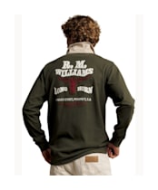 Men's R.M. Williams Kandos Rugby Shirt - Dark Khaki