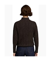 Women's Holland Cooper Bridget Quarter Zip Knit - Chocolate