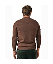 Men's Aubin Westbourne Merino Crew Sweater - Chocolate Mix