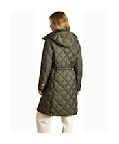 Women's Joules Chessington Showerproof Quilted Coat - Green