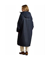 Women's Joules Coverall Oversized Fleece Lined Waterproof Coat - Navy