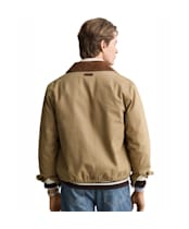 Men's GANT Moleskin Harrington Jacket - Light Taupe